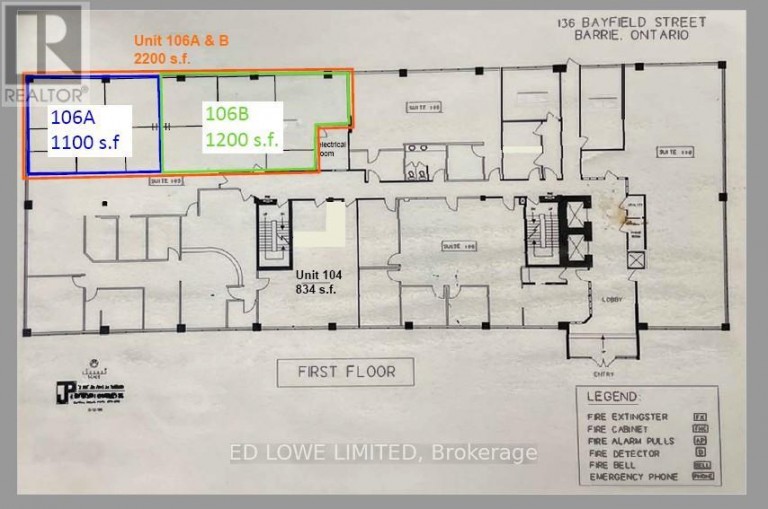 106 B - 136 BAYFIELD STREET, Barrie (City Centre), Ontario, L4M3B3