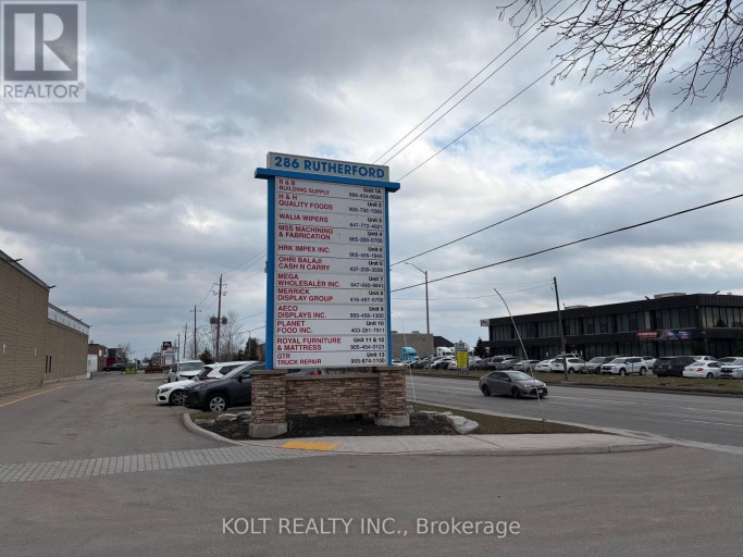 10 - 286 RUTHERFORD ROAD S, Brampton (Steeles Industrial), Ontario, L6W3J9
