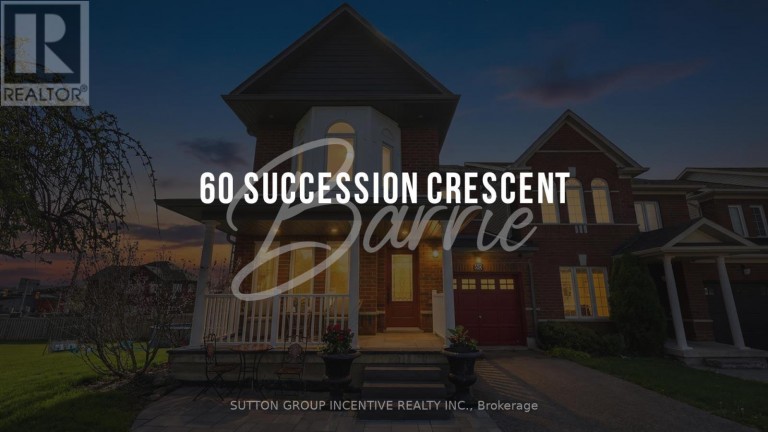 60 SUCCESSION CRESCENT, Barrie (Innis-Shore), Ontario, L4M7G4