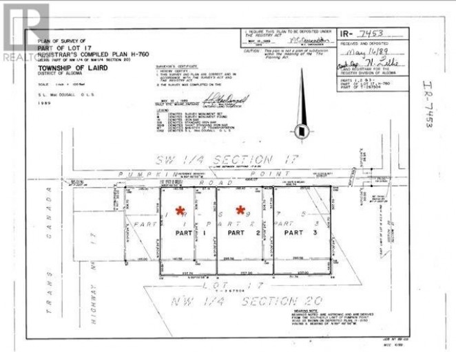Part 1 PT LT 17 Pumpkin Point RD E|Laird Township, Echo Bay, Ontario, P0S1C0