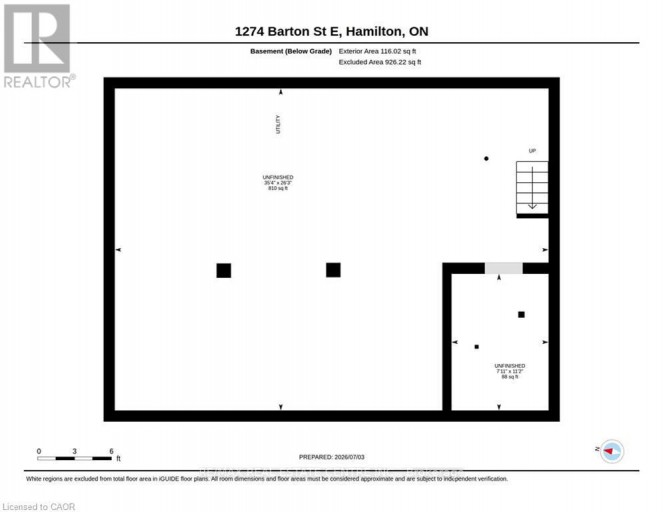1274 BARTON STREET E, Hamilton (Crown Point), Ontario, L8H2W1