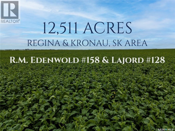 12,511 Acres of Farmland & Yard Sites Near Regina, Edenwold Rm No.158, Saskatchewan, S0G2T0 (ID SK041921)