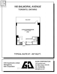 1007 - 160 BALMORAL AVENUE Toronto (Casa Loma) Ontario photo 3