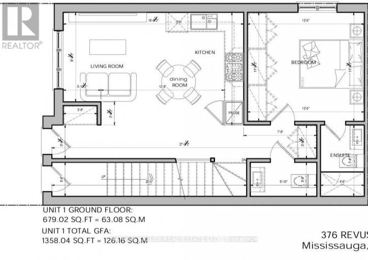 1 - 376 REVUS AVENUE, Mississauga (Mineola), Ontario, L5G1S1