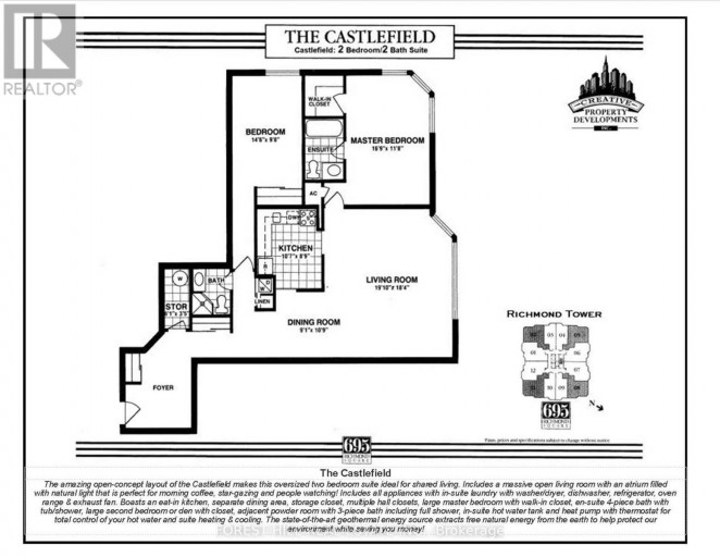 1111 - 695 RICHMOND STREET, London East (East F), Ontario, N6A5M8