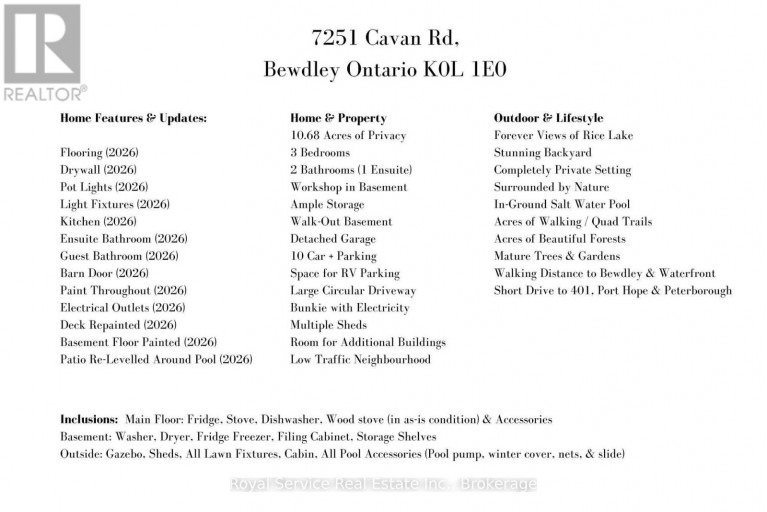 7251 CAVAN ROAD, Hamilton Township, Ontario, K0L1E0