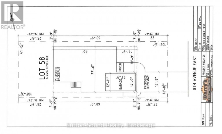 2258 8TH AVENUE E, Owen Sound, Ontario, N4K6X1