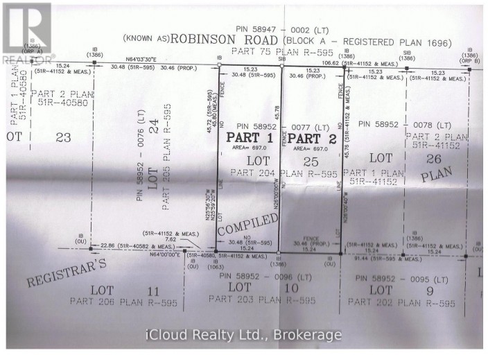 PART 1 - LOT 25 ROBINSON ROAD, Wasaga Beach, Ontario, L9Z2Z4