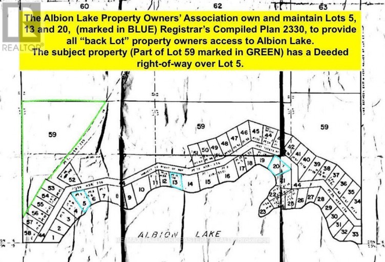 0 ALBION LAKE DRIVE, Faraday, Ontario, K0L1C0