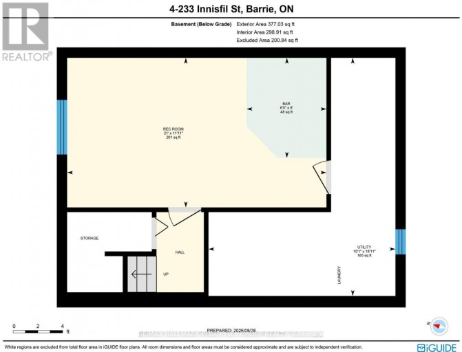 4 - 233 INNISFIL STREET, Barrie (Allandale Centre), Ontario, L4N3E9
