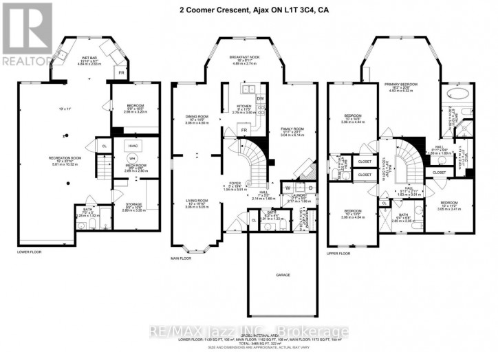 2 COOMER CRESCENT, Ajax (Central), Ontario, L1T3B6