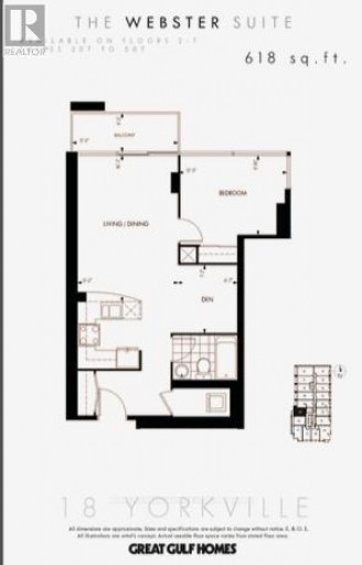 607 - 18 YORKVILLE AVENUE, Toronto (Annex), Ontario, M4W3Y8