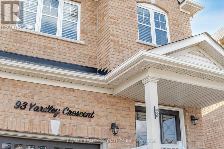 93 YARDLEY CRESCENT, Brampton (Credit Valley), Ontario, L6X5L8