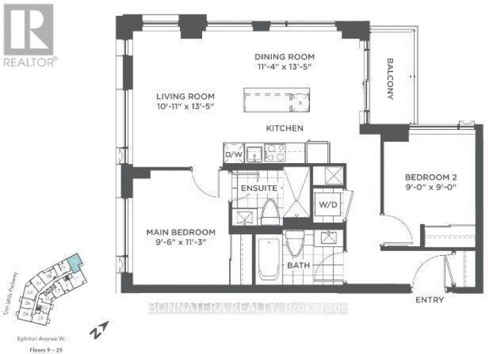 1810 - 2495 EGLINTON AVENUE W, Mississauga (Central Erin Mills), Ontario, L5M2T2