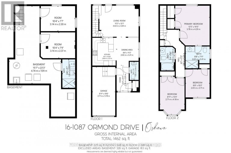 16 - 1087 ORMOND DRIVE, Oshawa (Samac), Ontario, L1K0E8