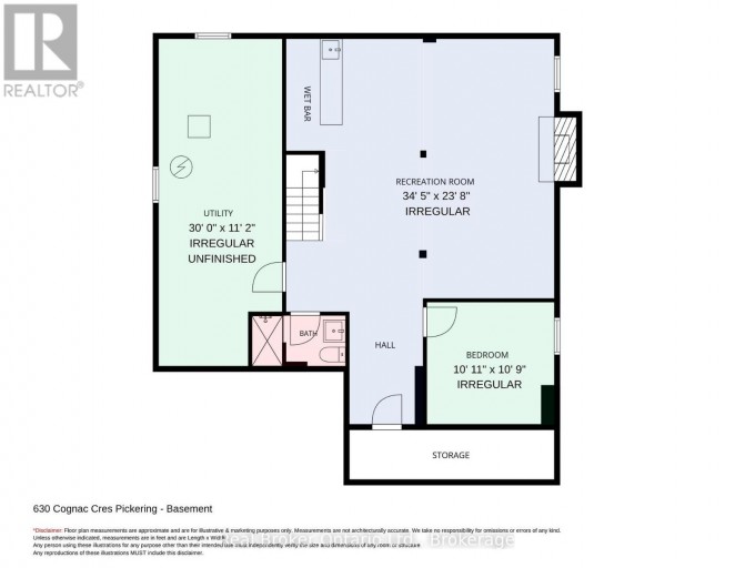 630 COGNAC CRESCENT, Pickering (Amberlea), Ontario, L1X1L9