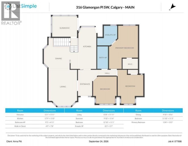 316 Glamorgan Place SW, Calgary, Alberta, T3E6M2