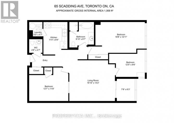 608 - 65 SCADDING AVENUE, Toronto (Waterfront Communities), Ontario, M5A4L1