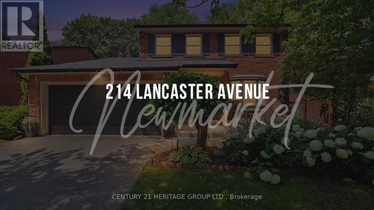 214 LANCASTER AVENUE, Newmarket (Bristol-London), Ontario, L3Y5X2