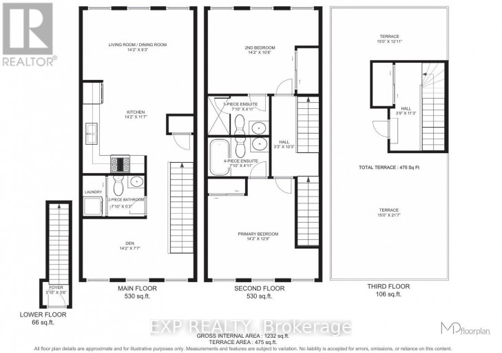 66 - 60 WINSTON PARK BOULEVARD, Toronto (Downsview-Roding-CFB), Ontario, M3K0A4