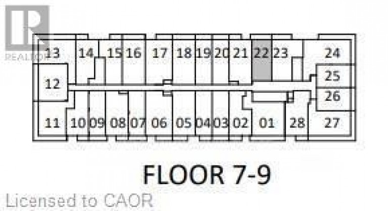 922 - 1 JARVIS STREET E, Hamilton (Beasley), Ontario, L8R3J2